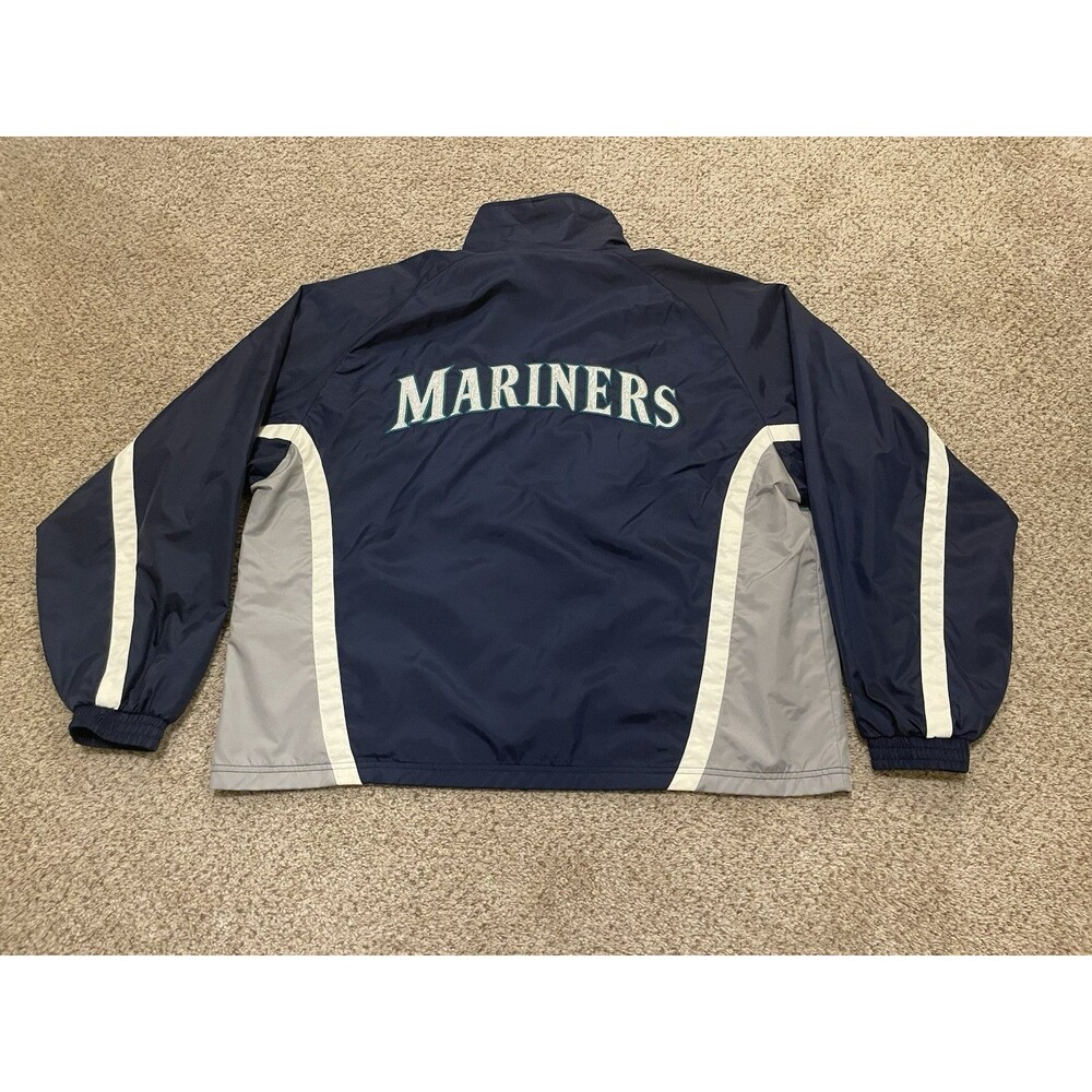 Majestic Size 2XL Seattle Mariners Zip-Up Baseball Jacket MLB - Picture 2 of 6